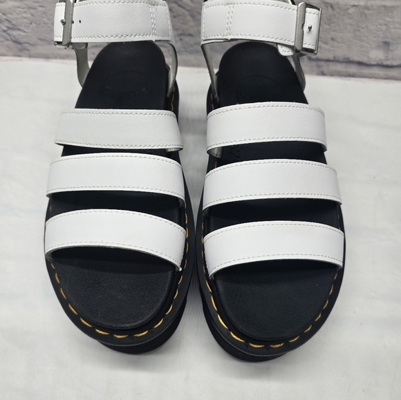 Dr. Martens Shoes - Dr Martens Blaire Quad Women's Size 9 Sandals White Hydro Leather